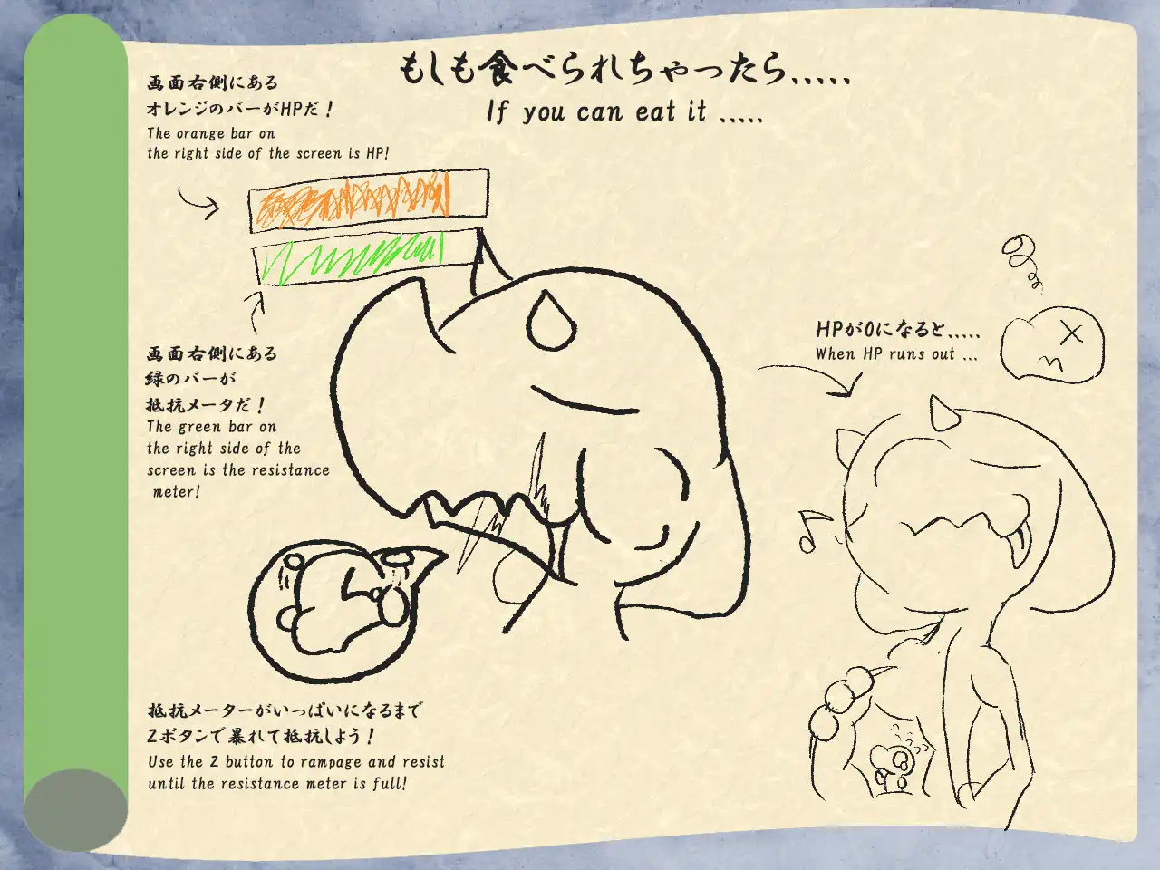 Page explaining what happens when Venom eats you in game.